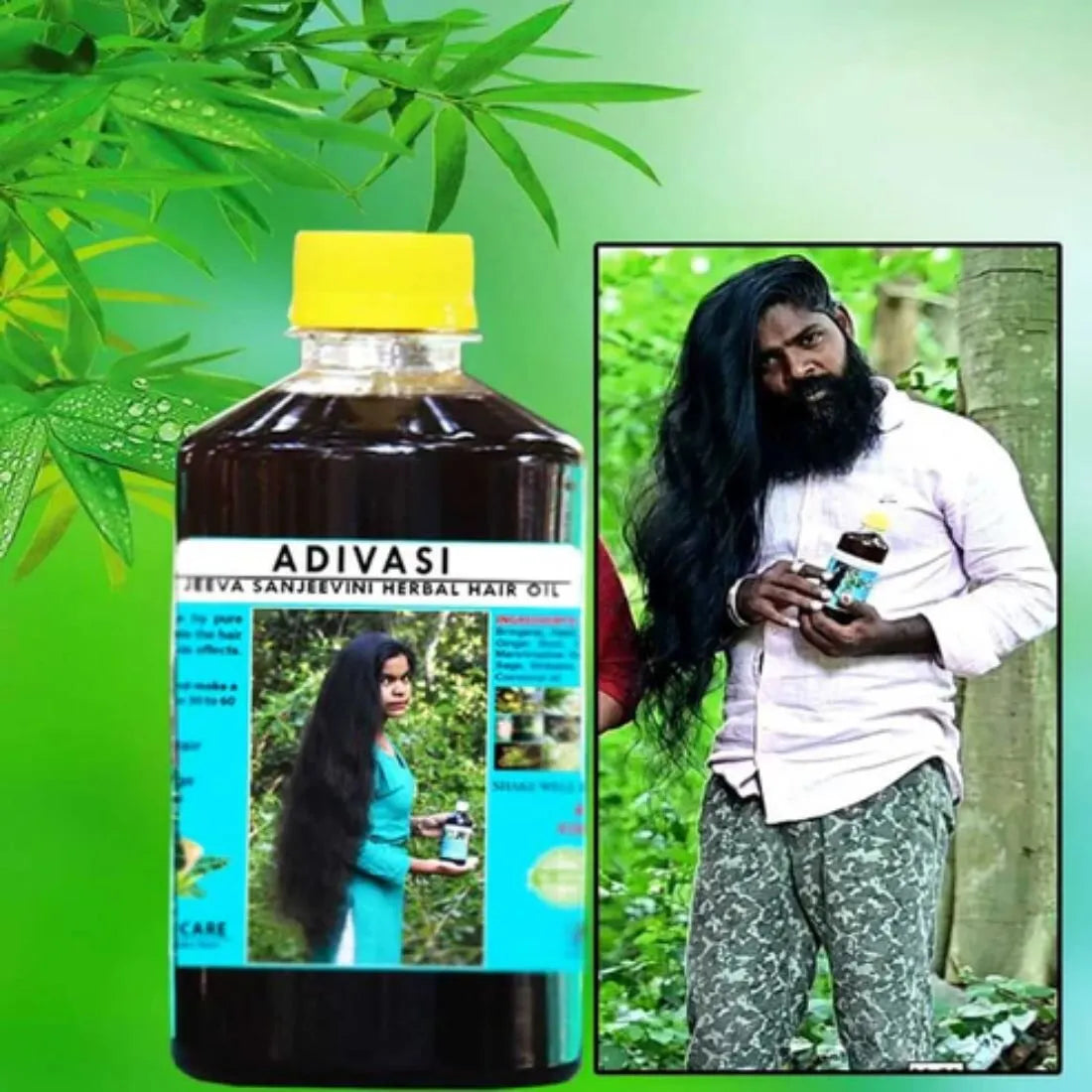 Adivasi Jeeva Sanjeevini Herbal Hair Growth oil