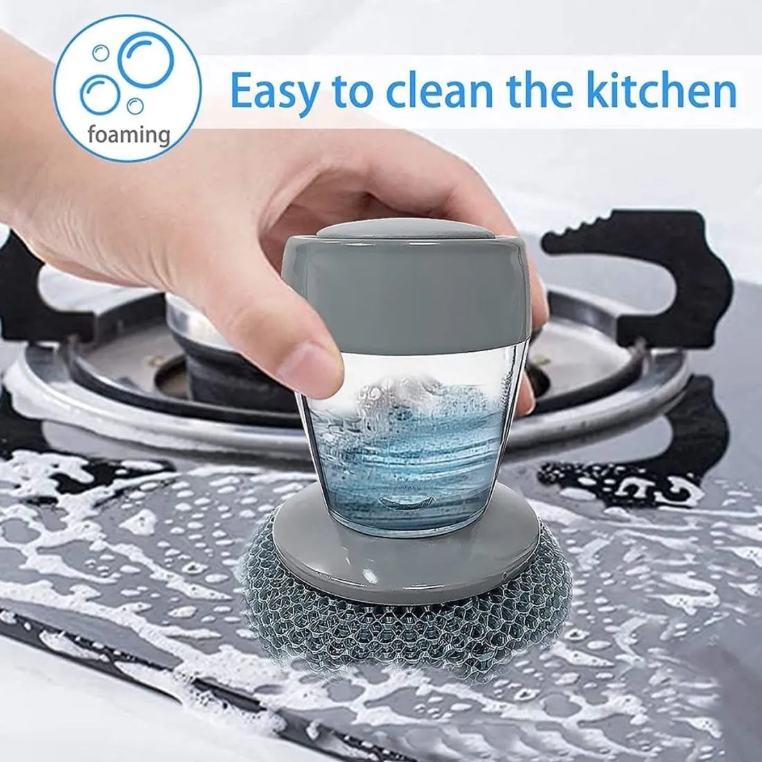 Soap Dispensing Palm Brush