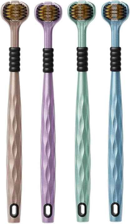 3-Sided Toothbrush for Deep Cleaning