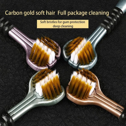 3-Sided Toothbrush for Deep Cleaning