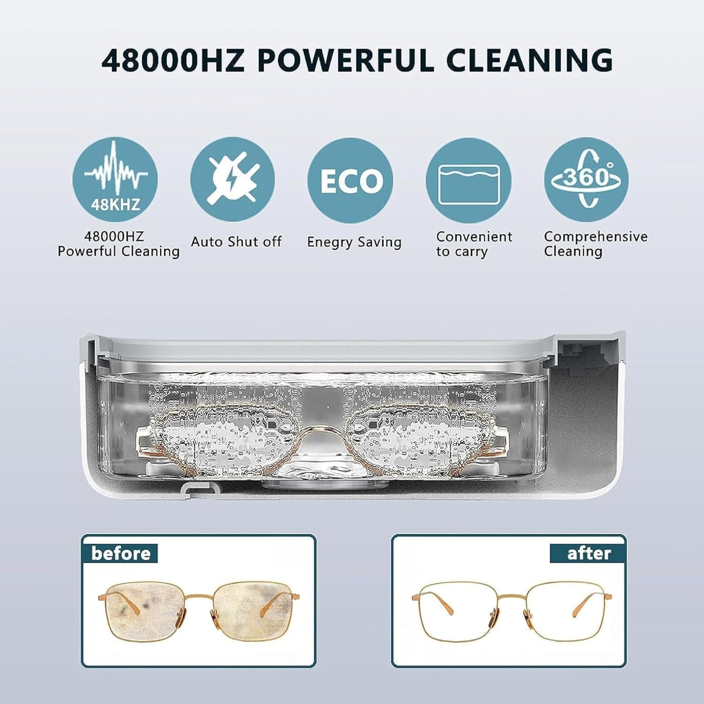 Ultrasonic Jewelry Cleaner with Advanced Sonic Technology