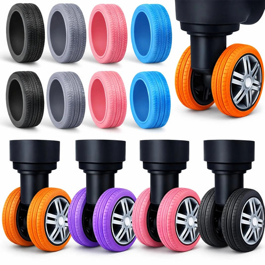 Luggage Bag Wheel Protective Covers (Set of 8)