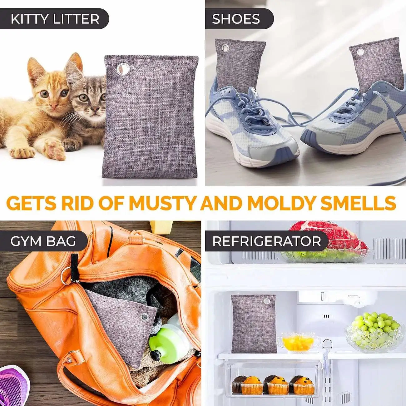 Activated Charcoal Air Purifying Bag for Car & Home