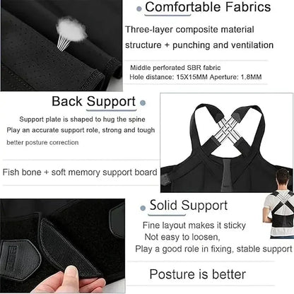 Adjustable Back Posture Corrector Back Support Belt