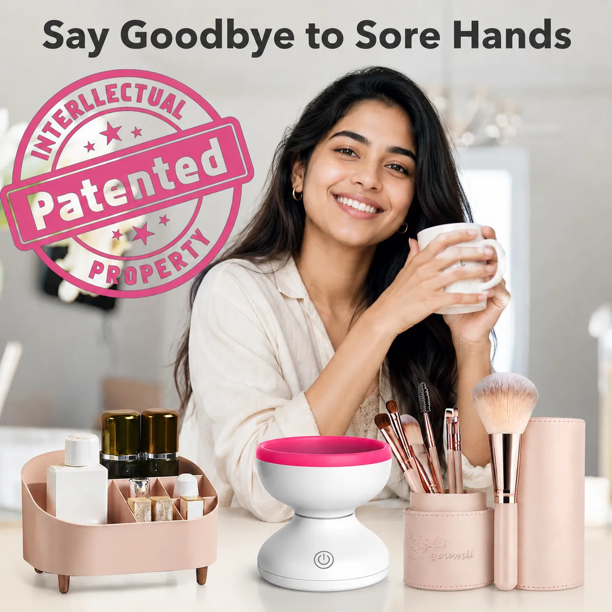 Automatic Electric Makeup Brush Cleaner