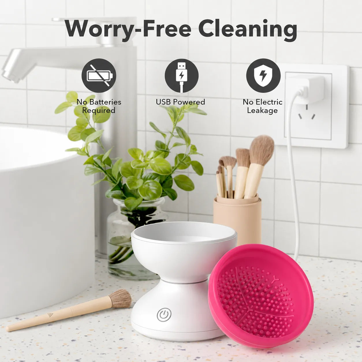 Automatic Electric Makeup Brush Cleaner