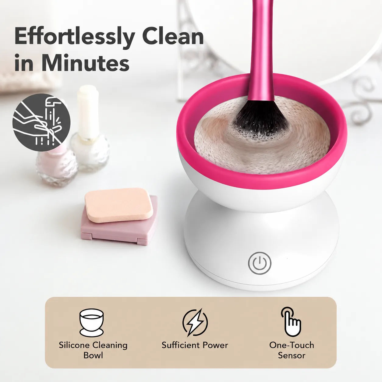 Automatic Electric Makeup Brush Cleaner