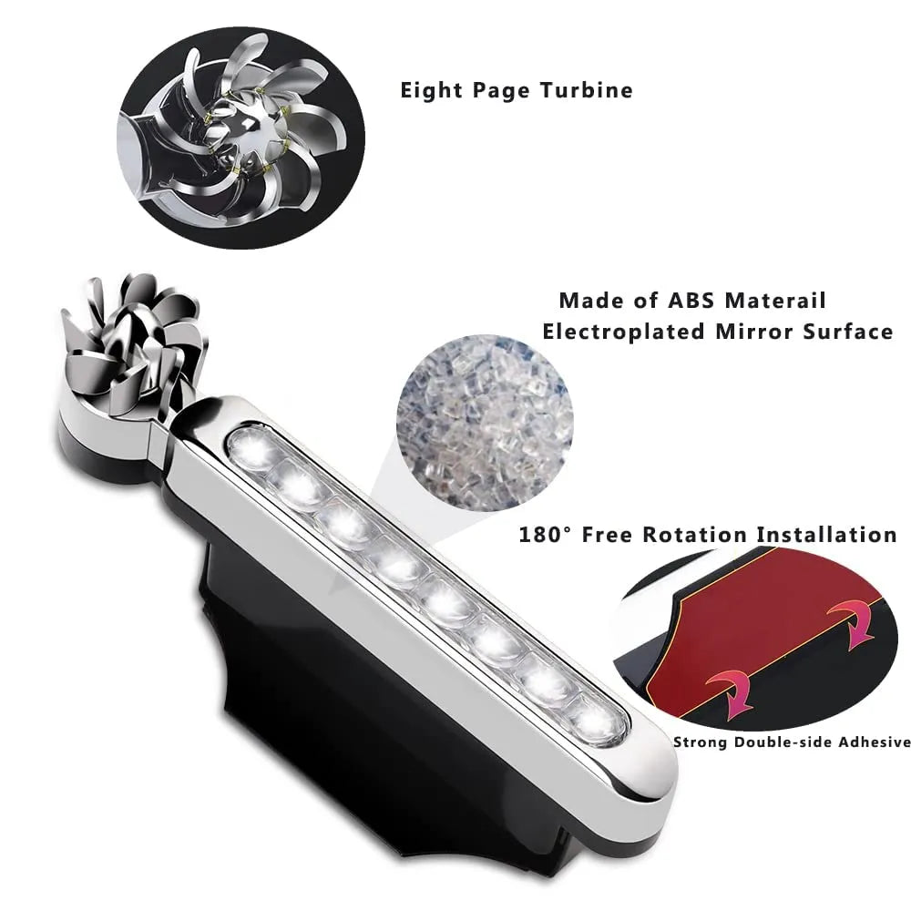 Universal 2 Pcs Wind Powered Car LED Lights