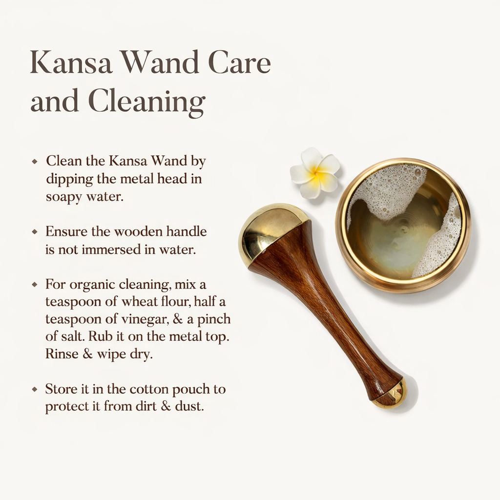 Kansa Face & Head Massage Wand Ayurvedic Metal Massager