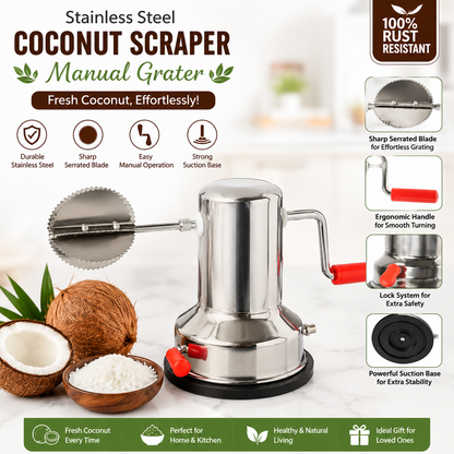 Stainless Steel Coconut Scraper