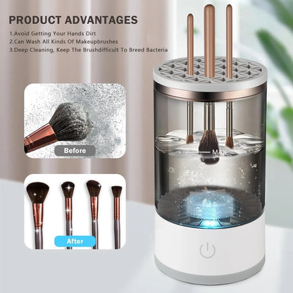 USB Rechargeable Makeup Brush Cleaner Machine