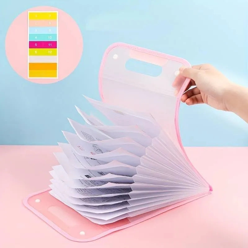 A4 Expanding 13 Pocket File Organizer