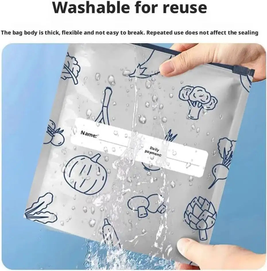 Pack of 10 Reusable Aluminum Foil Storage Bags