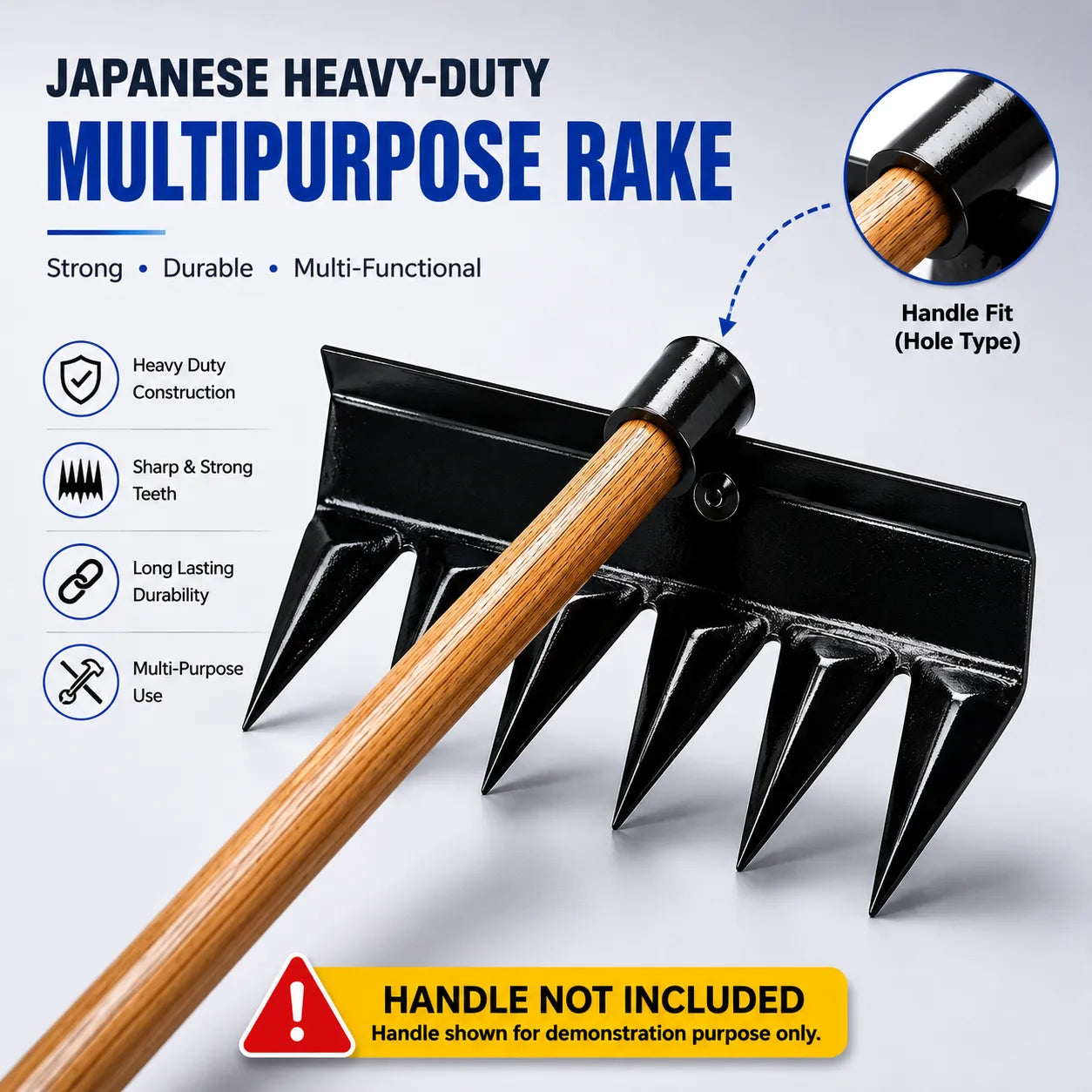 Japanese Heavy-Duty MultiPurpose Rake