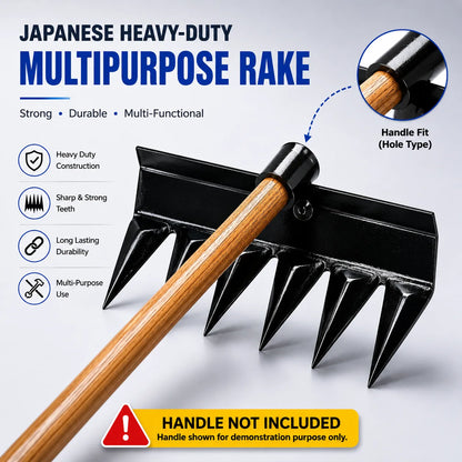 Japanese Heavy-Duty MultiPurpose Rake