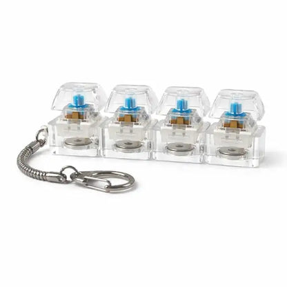 4-Key Mechanical Keyboard Switch Fidget Keychain