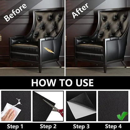 Self-Adhesive Leather Repair Patch for Furniture