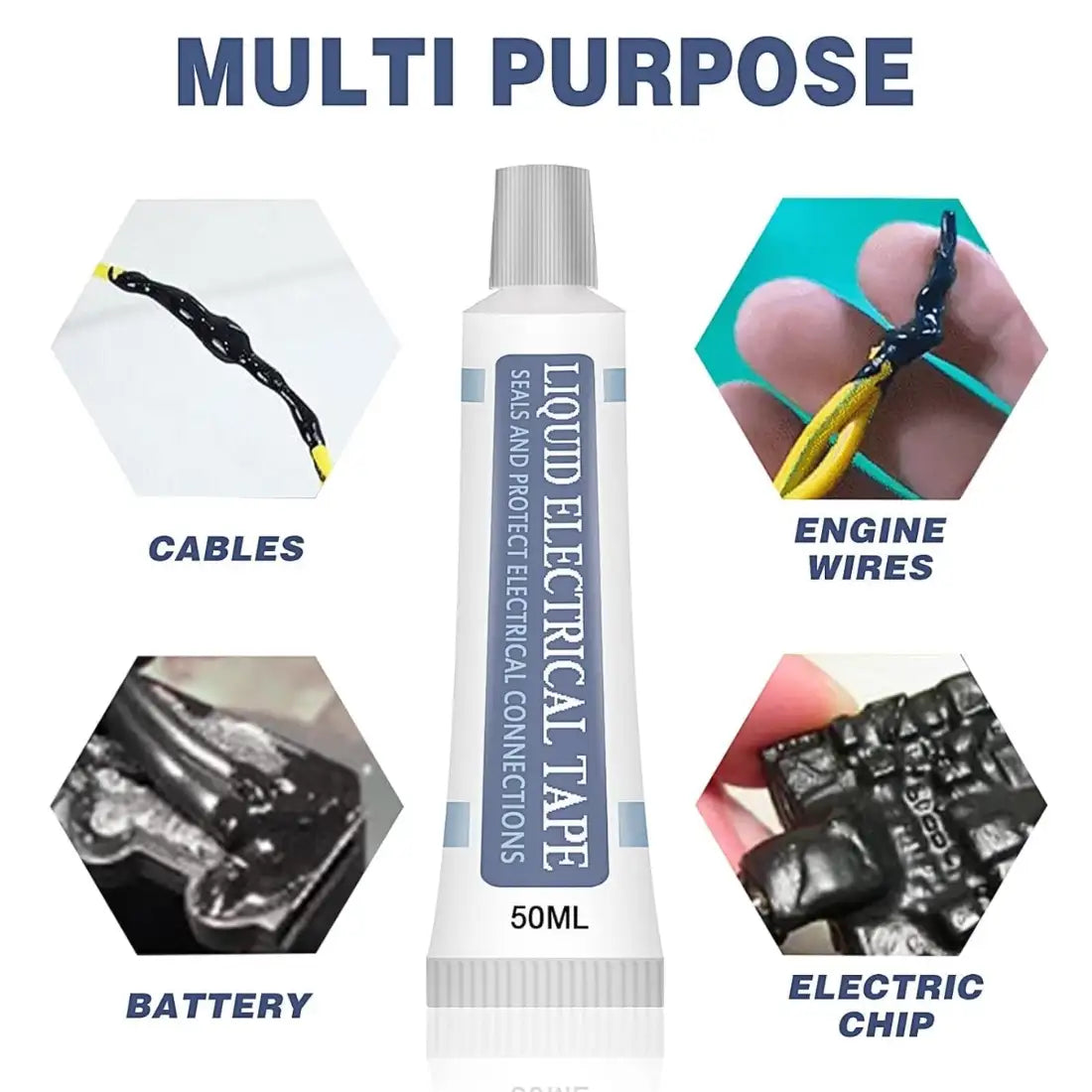 Liquid Insulating Rubber Coat for Electrical Wire (50ml)