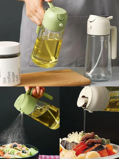 2-in-1 Oil Dispenser & Mist Spray Bottle (500ml)