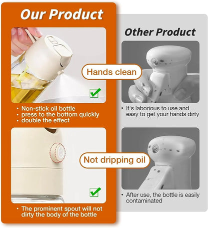 2-in-1 Oil Dispenser & Mist Spray Bottle (500ml)