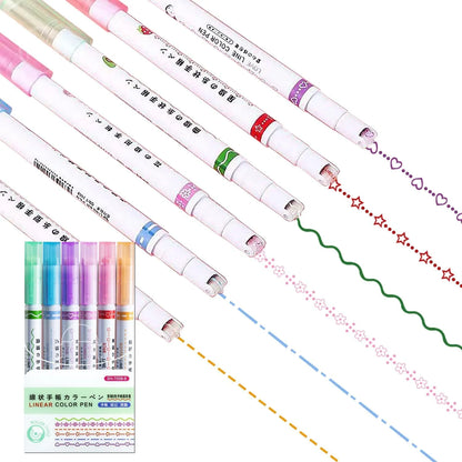 Curved Roller Highlighter Pens for Notes