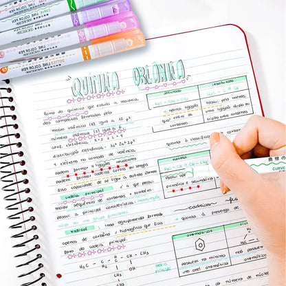 Curved Roller Highlighter Pens for Notes