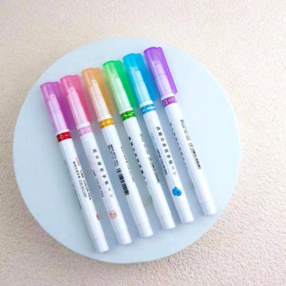 Curved Roller Highlighter Pens for Notes