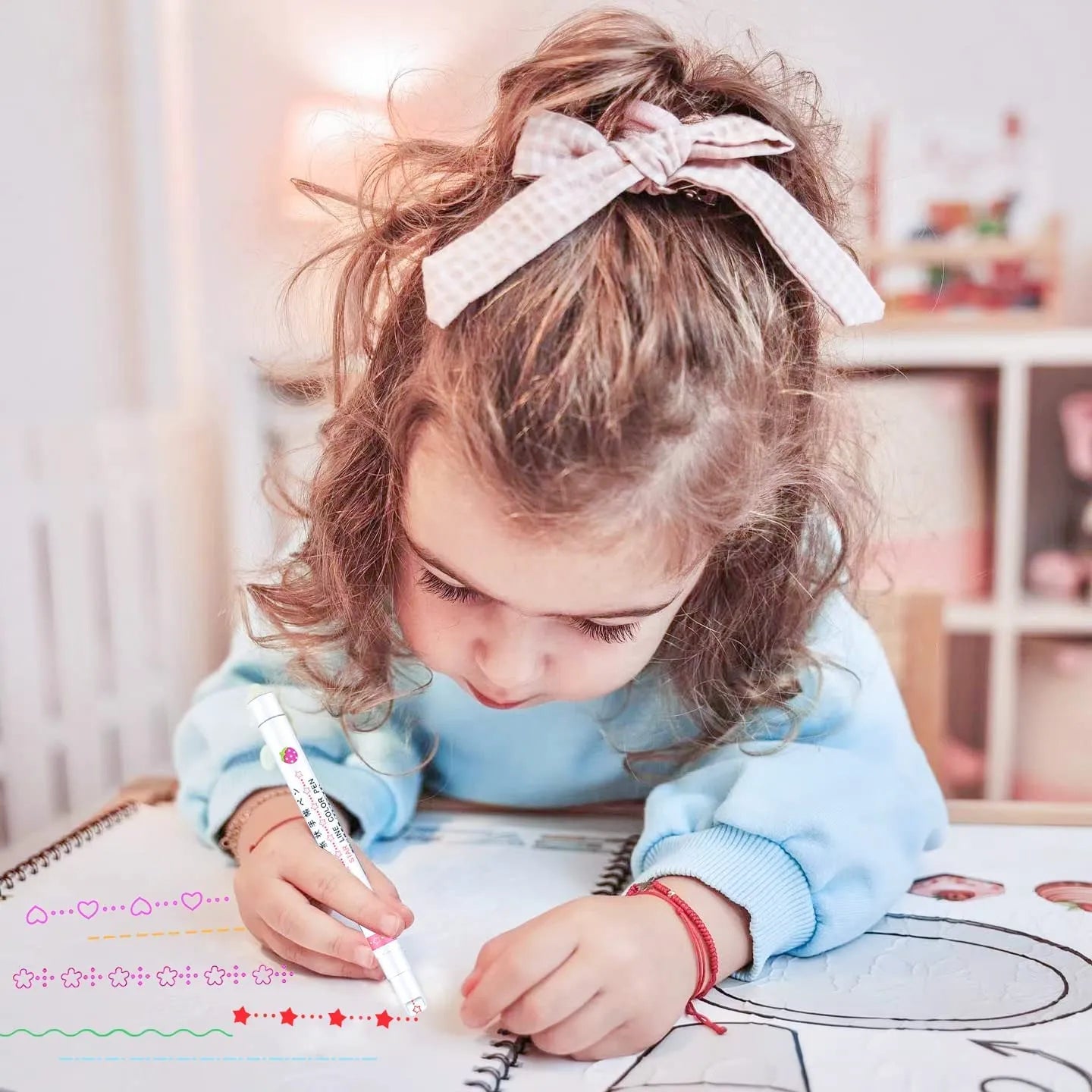Curved Roller Highlighter Pens for Notes