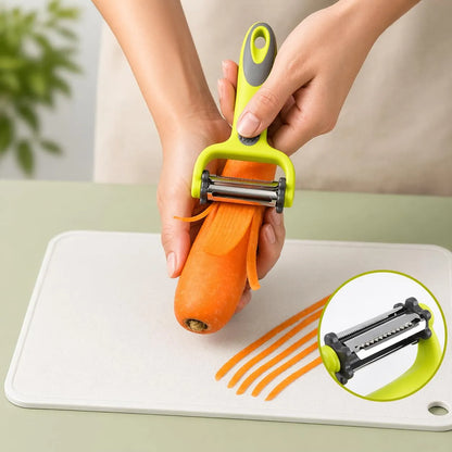 3-in-1 Rotary Fruit & Vegetable Peeler