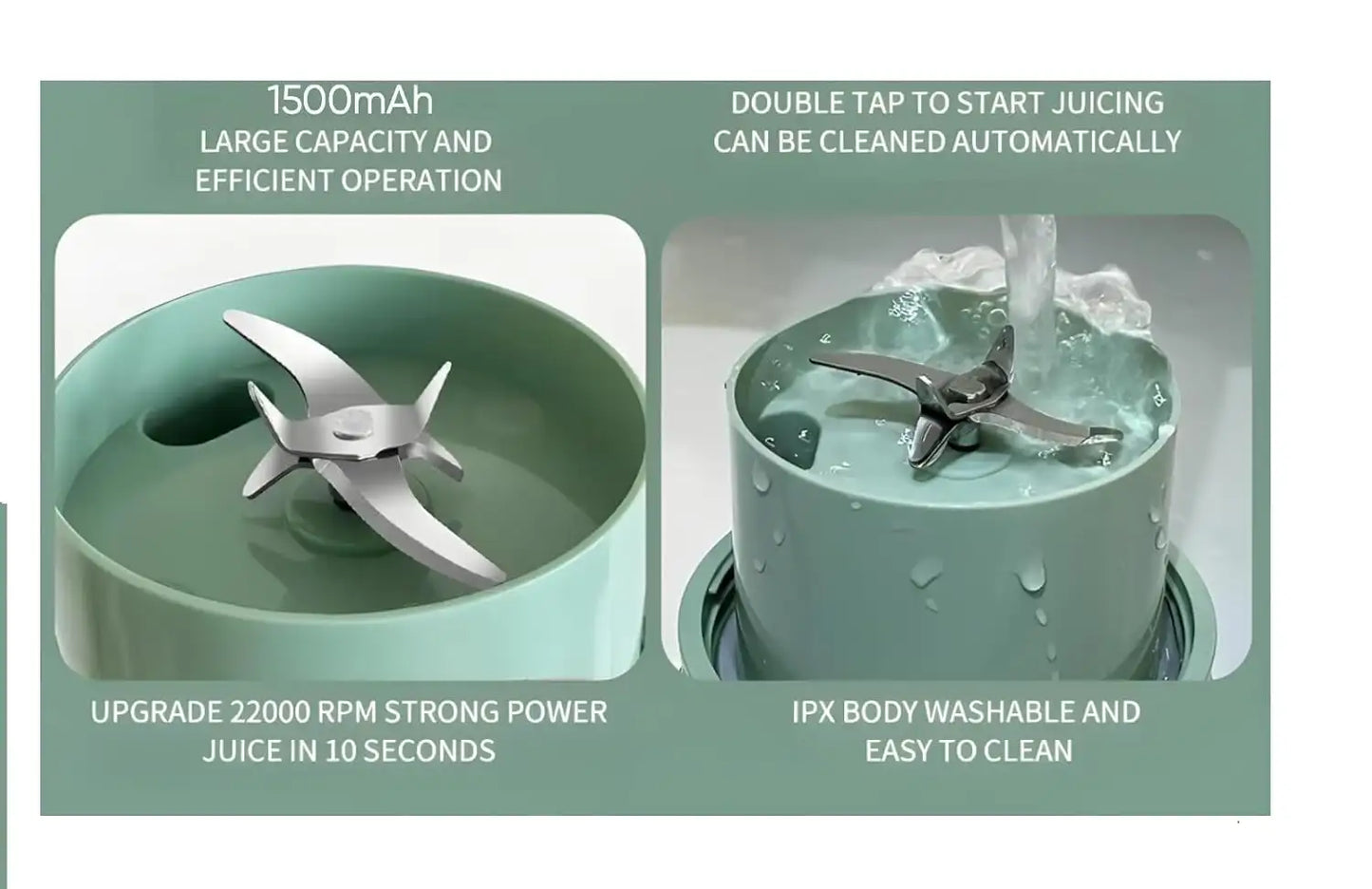 Portable Rechargeable Mini Blender