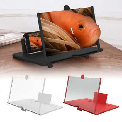 8 Inch 3D Mobile Screen Magnifier – Foldable HD Phone Screen Amplifier with 3X Magnification for All Smartphones