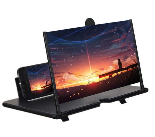 8 Inch 3D Mobile Screen Magnifier – Foldable HD Phone Screen Amplifier with 3X Magnification for All Smartphones