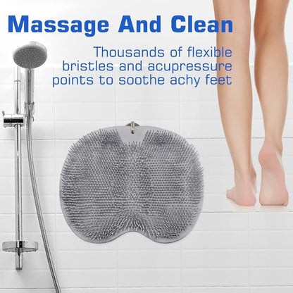 Silicone Foot Scrubber Mat for Shower (30x23cm)