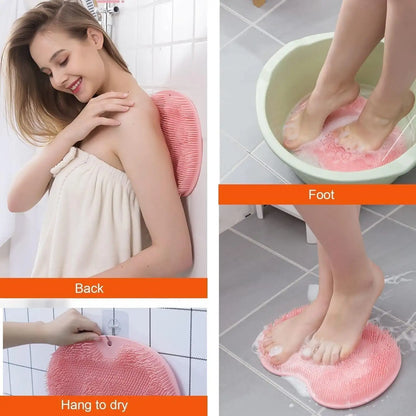 Silicone Foot Scrubber Mat for Shower (30x23cm)