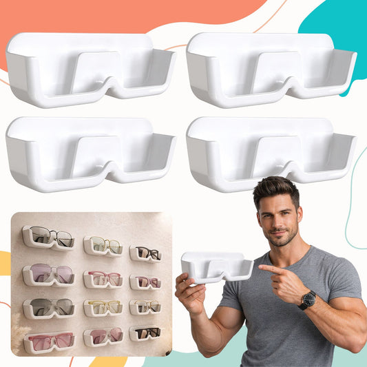 2 Pcs Wall Mount Sunglasses Organizer