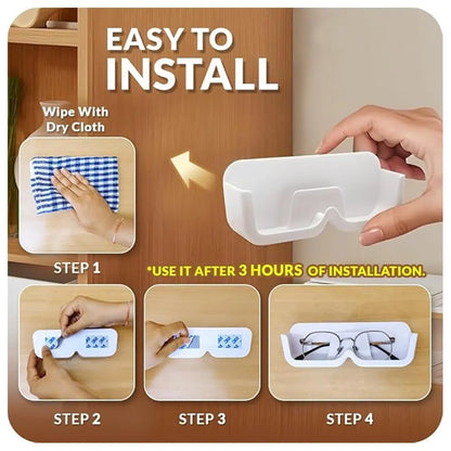 2 Pcs Wall Mount Sunglasses Organizer