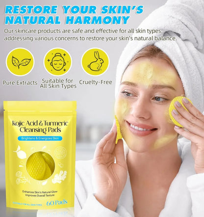 Dark Spots Remover Turmeric Kojic Acid Cleansing Pads