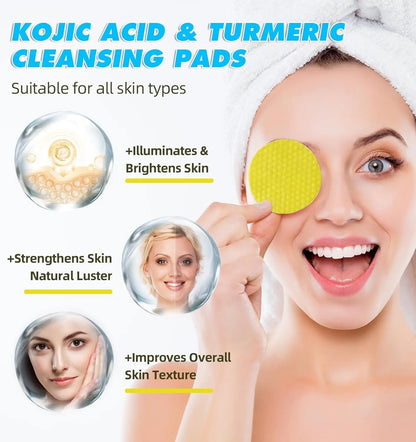 Dark Spots Remover Turmeric Kojic Acid Cleansing Pads