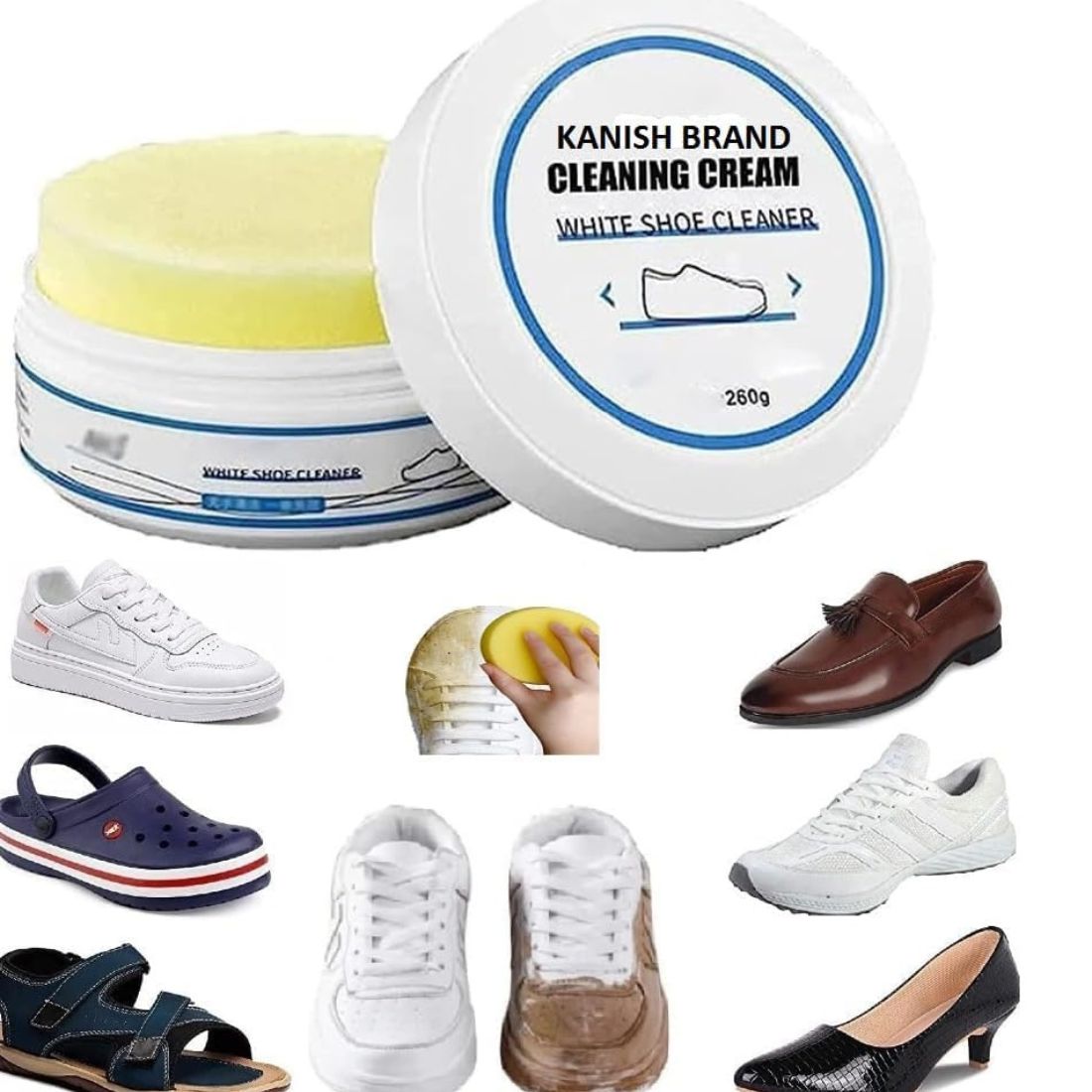 Multi-functional shoe stain cleaning cream