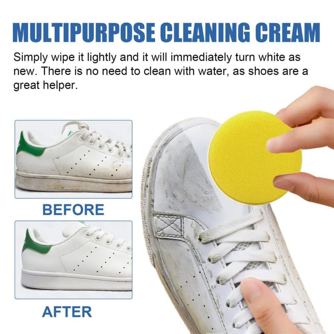 Multi-functional shoe stain cleaning cream