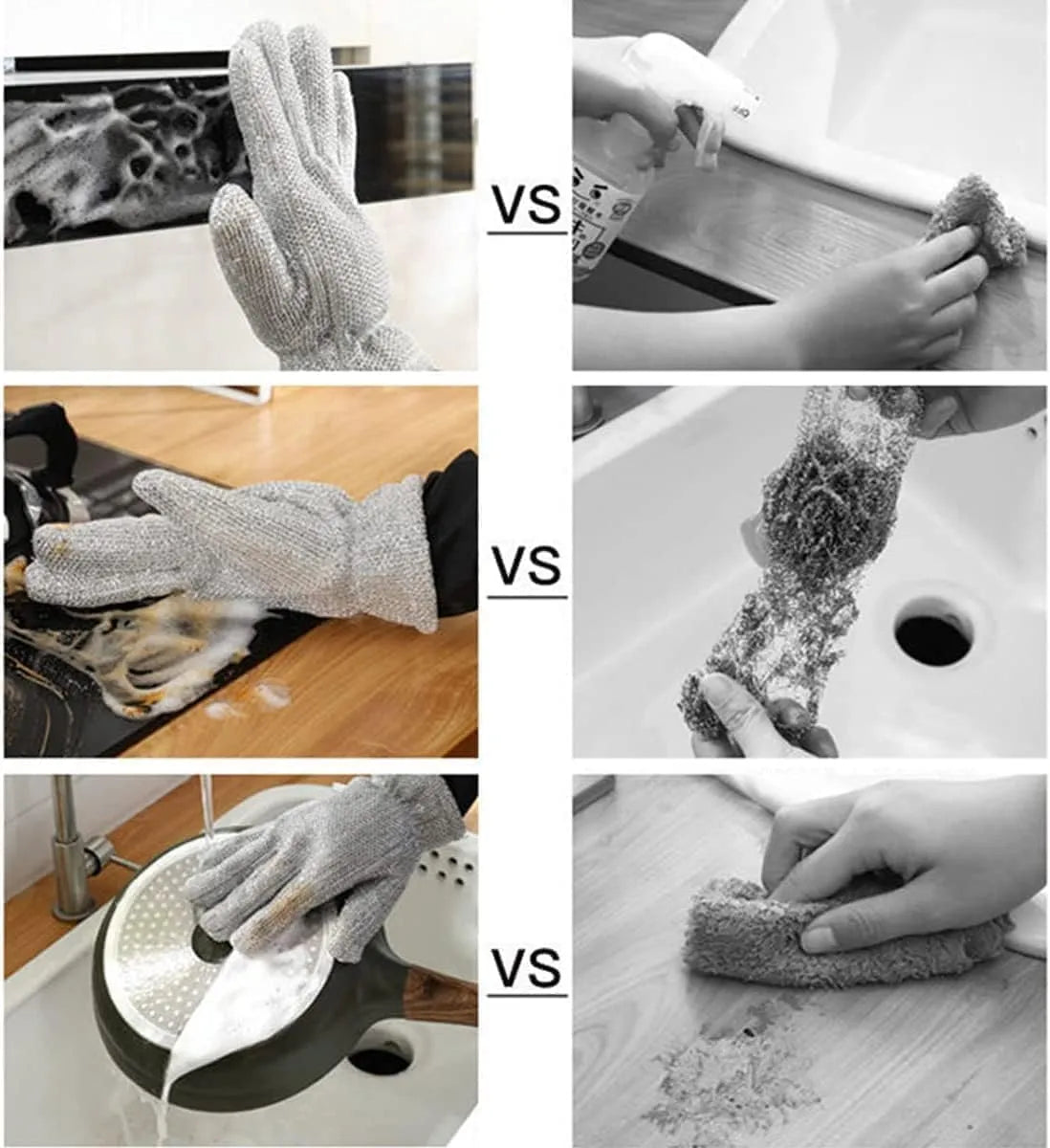 Aluminium Dishwashing Hand Gloves