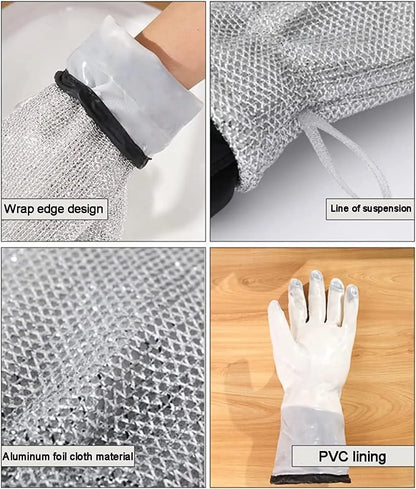 Aluminium Dishwashing Hand Gloves