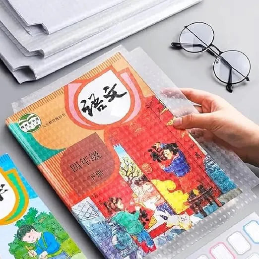30 Pcs Transparent Matte Book Cover | Waterproof Self-Adhesive Sticker Sheets (3 Sizes) | Notebook & Textbook Protective Film for School & Office