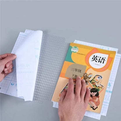 30 Pcs Transparent Matte Book Cover | Waterproof Self-Adhesive Sticker Sheets (3 Sizes) | Notebook & Textbook Protective Film for School & Office