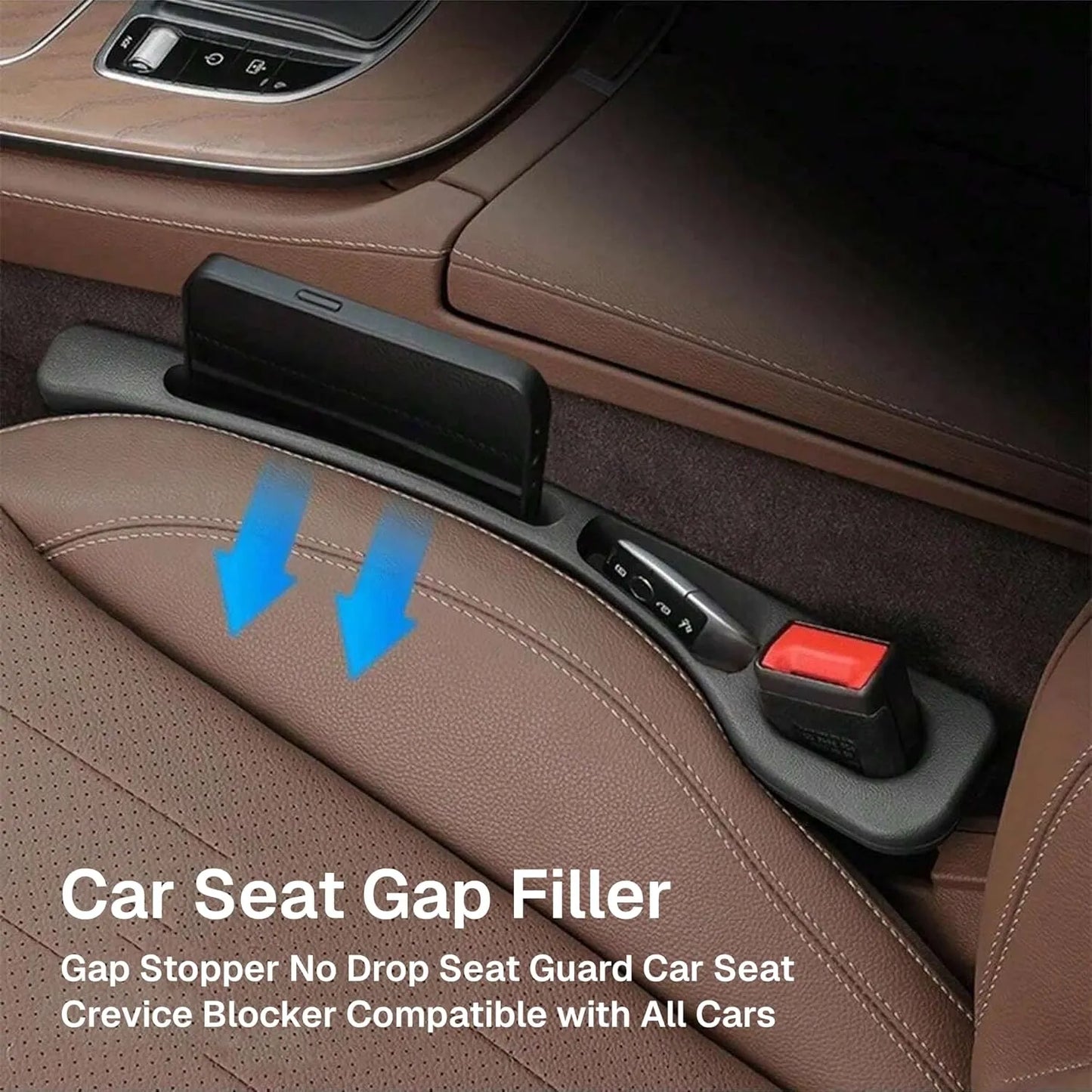 Pack of 2 Car Seat Gap Filler Organizer