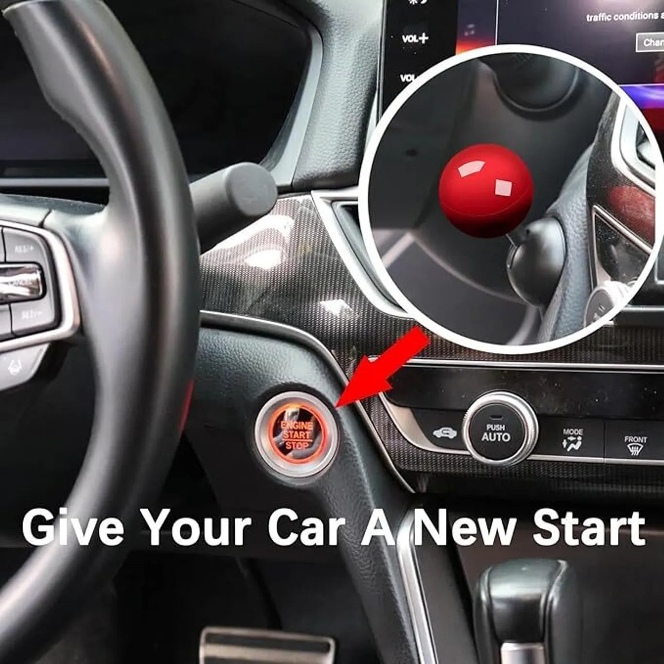Car Engine Start Stop Button Lever