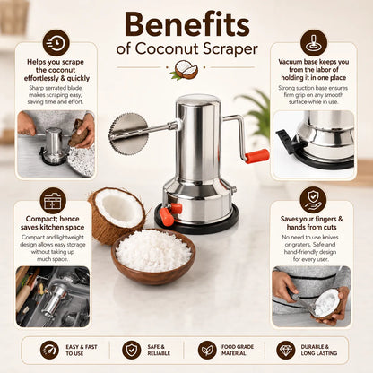 Stainless Steel Coconut Scraper