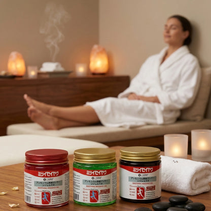 Combo of 3 Japanese Massage Gels – Cooling, Soothing & Warming Body Relief Gel