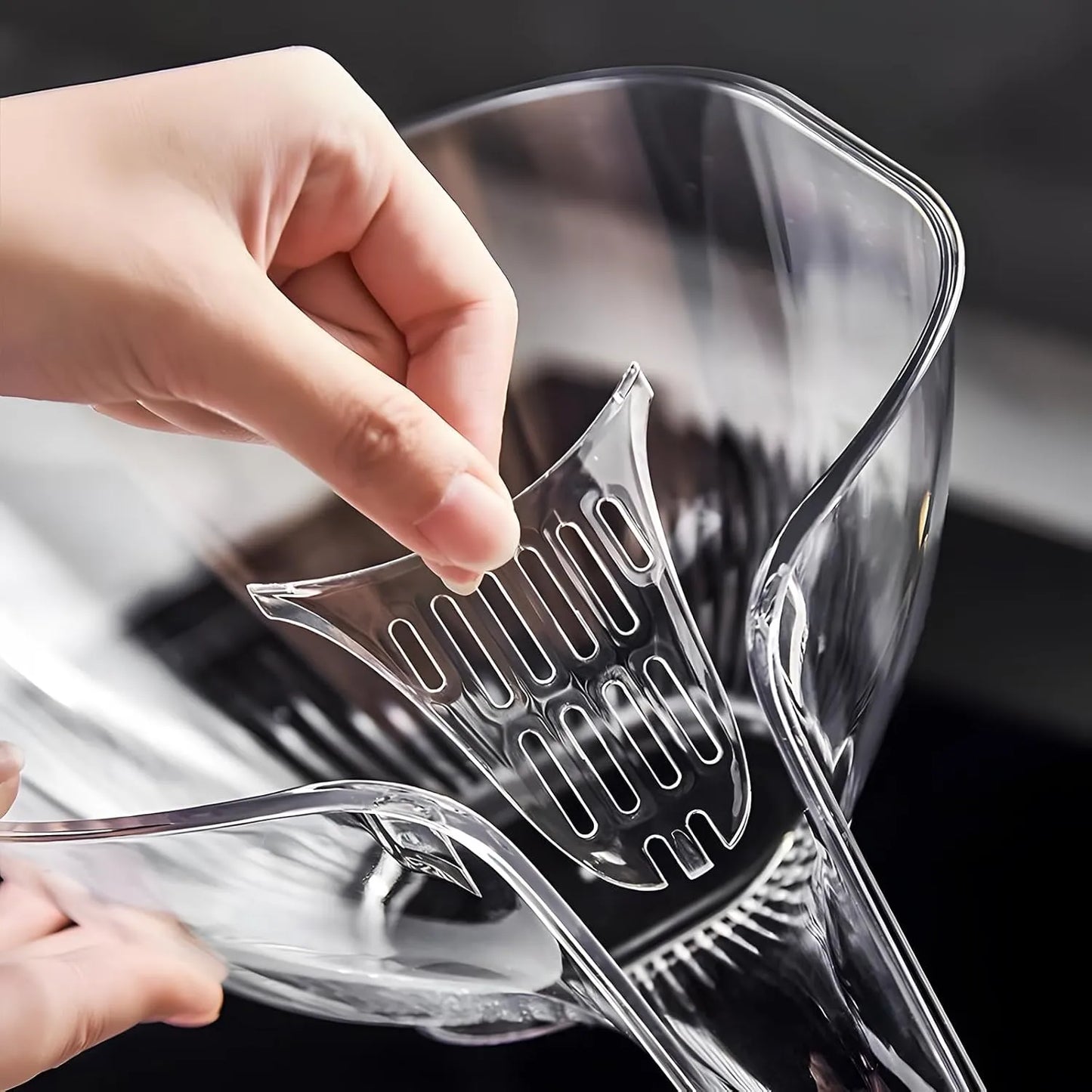 Multi-Purpose Glass Colander Bowl with Drainage