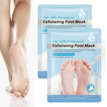 Goat Milk Exfoliating Foot Mask with Nicotinamide